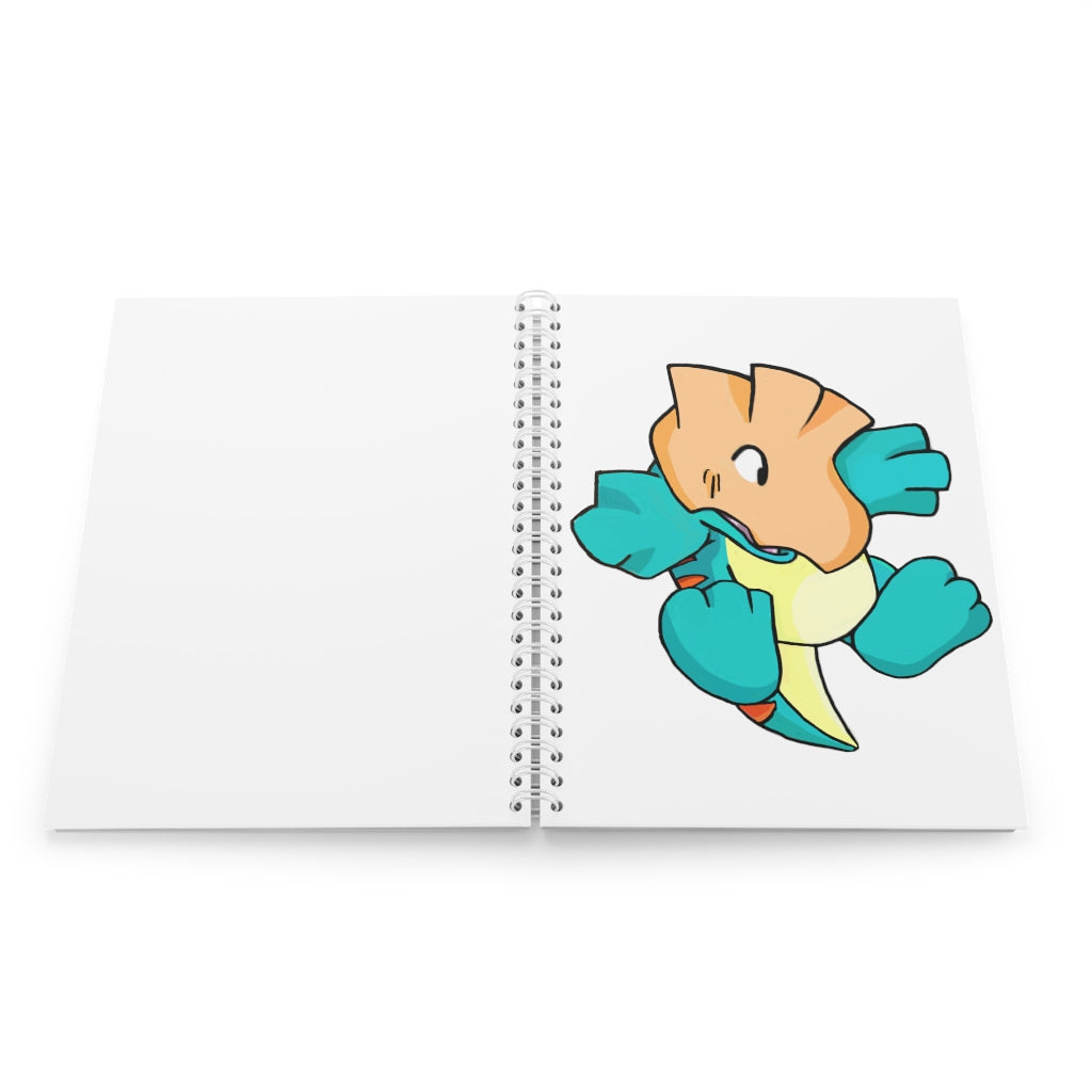 Dogat Spiral Notebook featuring customizable semi-gloss laminated covers and wide-ruled pages, ideal for journaling and note-taking.