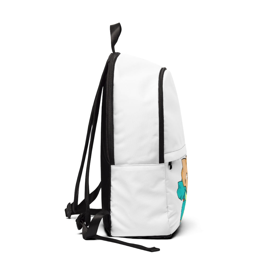 Dogat Unisex Fabric Backpack in soft nylon, featuring adjustable straps and a padded back panel, perfect for school and travel.