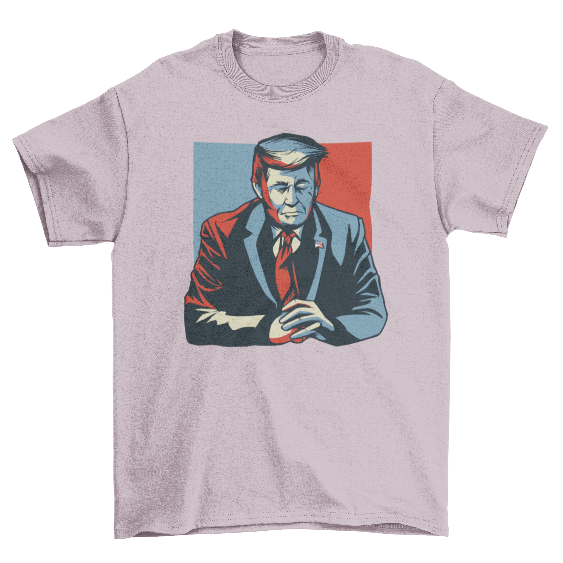 Donald Trump eyes closed t-shirt featuring a unique illustration of the former president with his eyes shut, printed on a comfortable fabric.