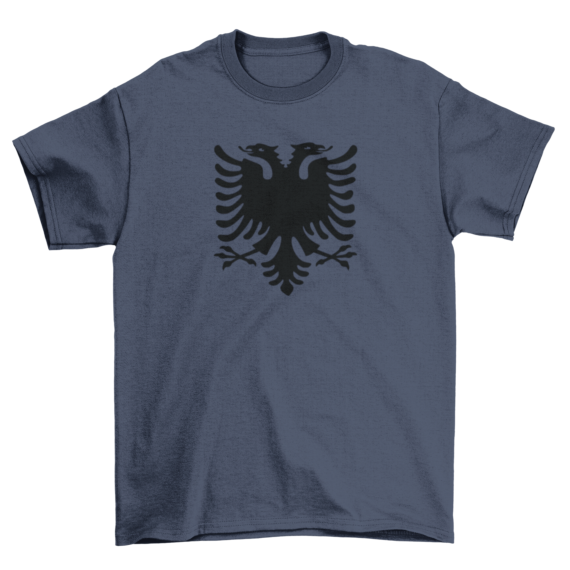 A stylish double-headed eagle t-shirt featuring an intricate illustration of the Albanian double-headed eagle on a soft cotton fabric.