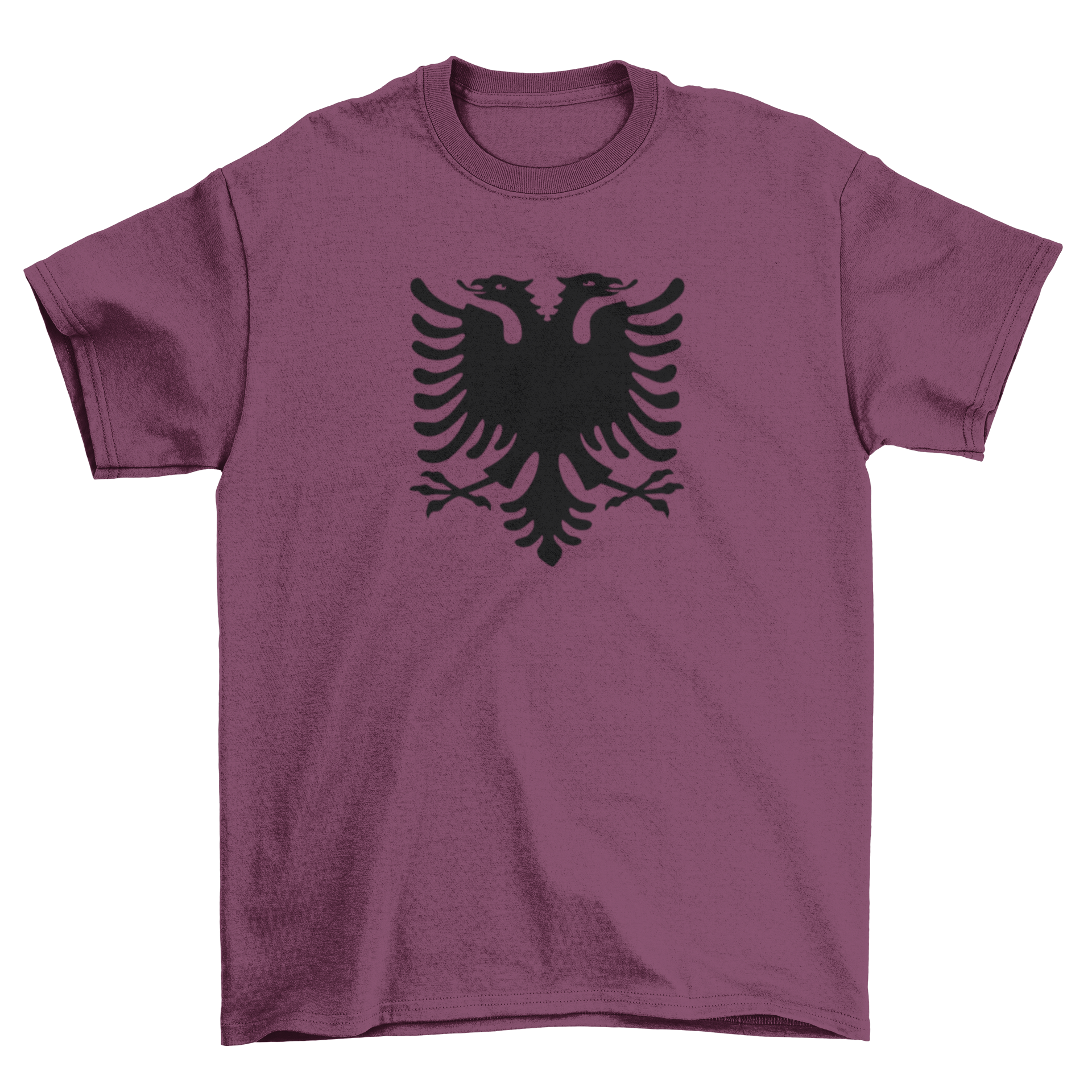 A stylish double-headed eagle t-shirt featuring an intricate illustration of the Albanian double-headed eagle on a soft cotton fabric.