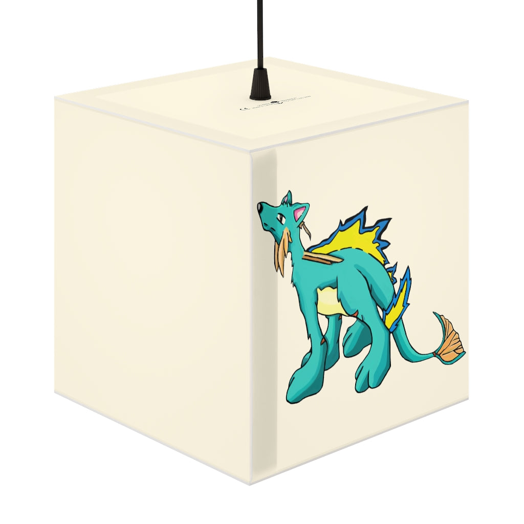 Doudro Personalized Lamp showcasing a unique cube design, perfect for customizable lighting in various settings.