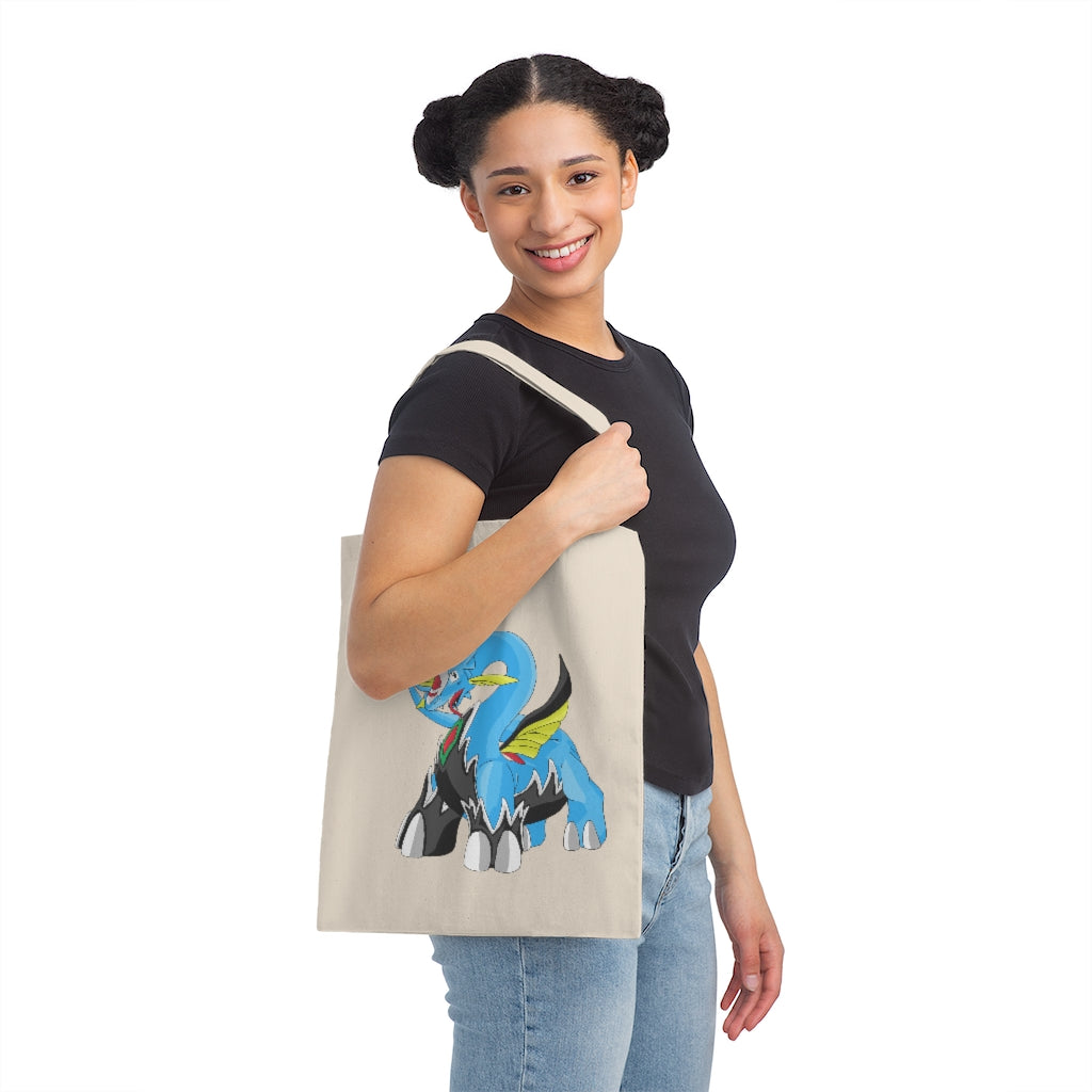 Dragigas Canvas Tote Bag made of 100% cotton sheeting, featuring reinforced handles and a stylish design, perfect for personalization.