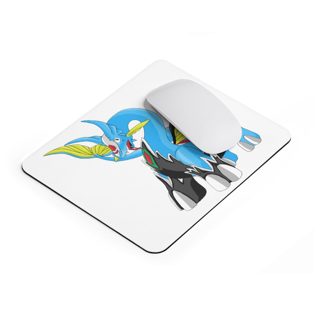 Dragigas Mouse Pad featuring a vibrant full print design on a smooth neoprene surface, ideal for enhancing workspace aesthetics.