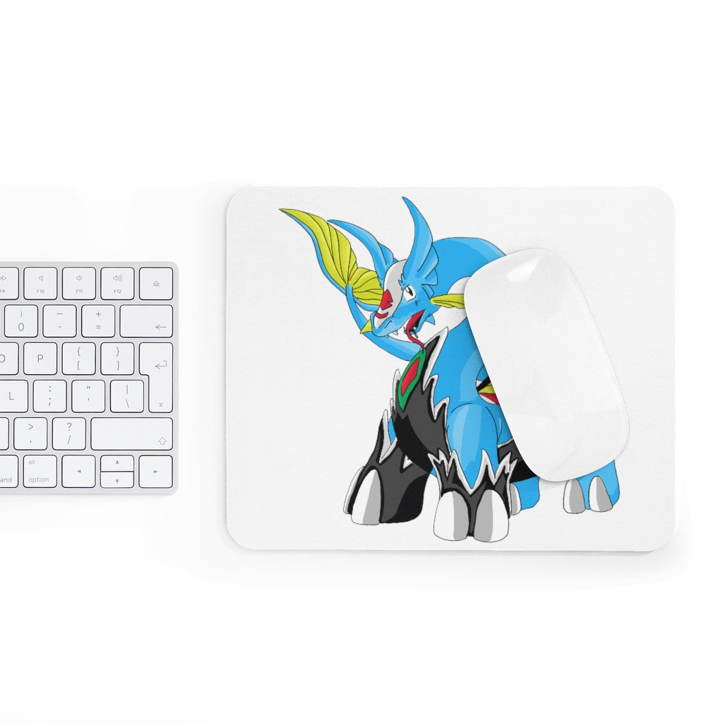 Dragigas Mouse Pad featuring a vibrant full print design on a smooth neoprene surface, ideal for enhancing workspace aesthetics.