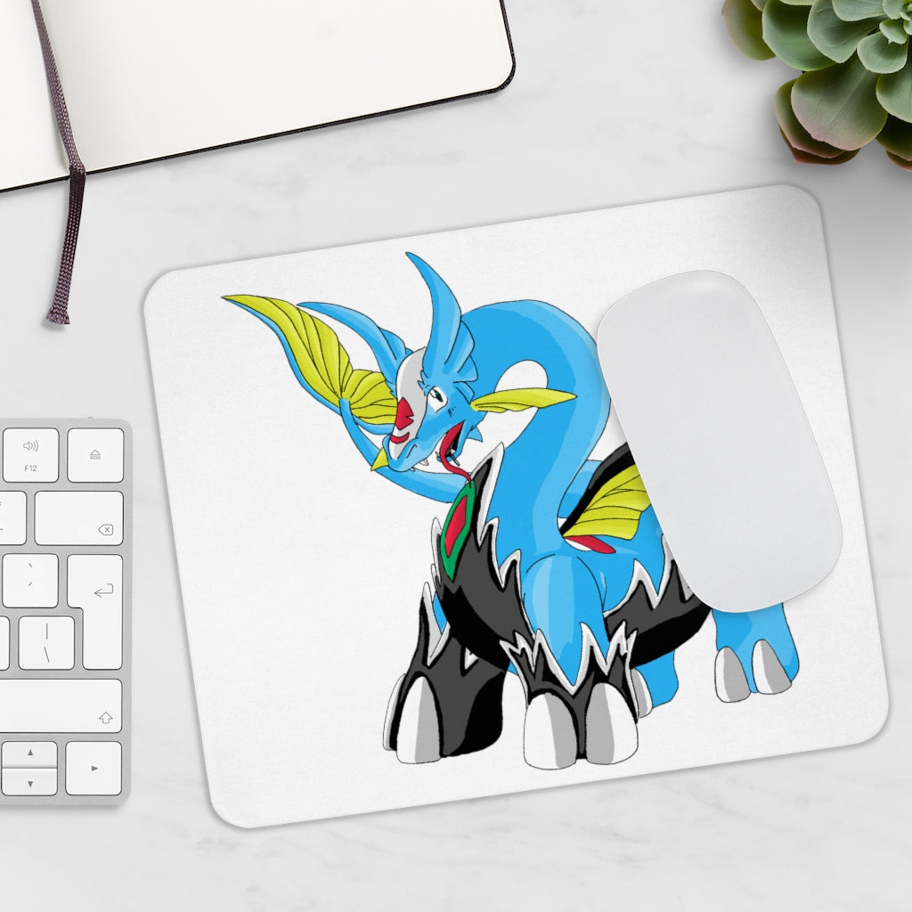 Dragigas Mouse Pad featuring a vibrant full print design on a smooth neoprene surface, ideal for enhancing workspace aesthetics.