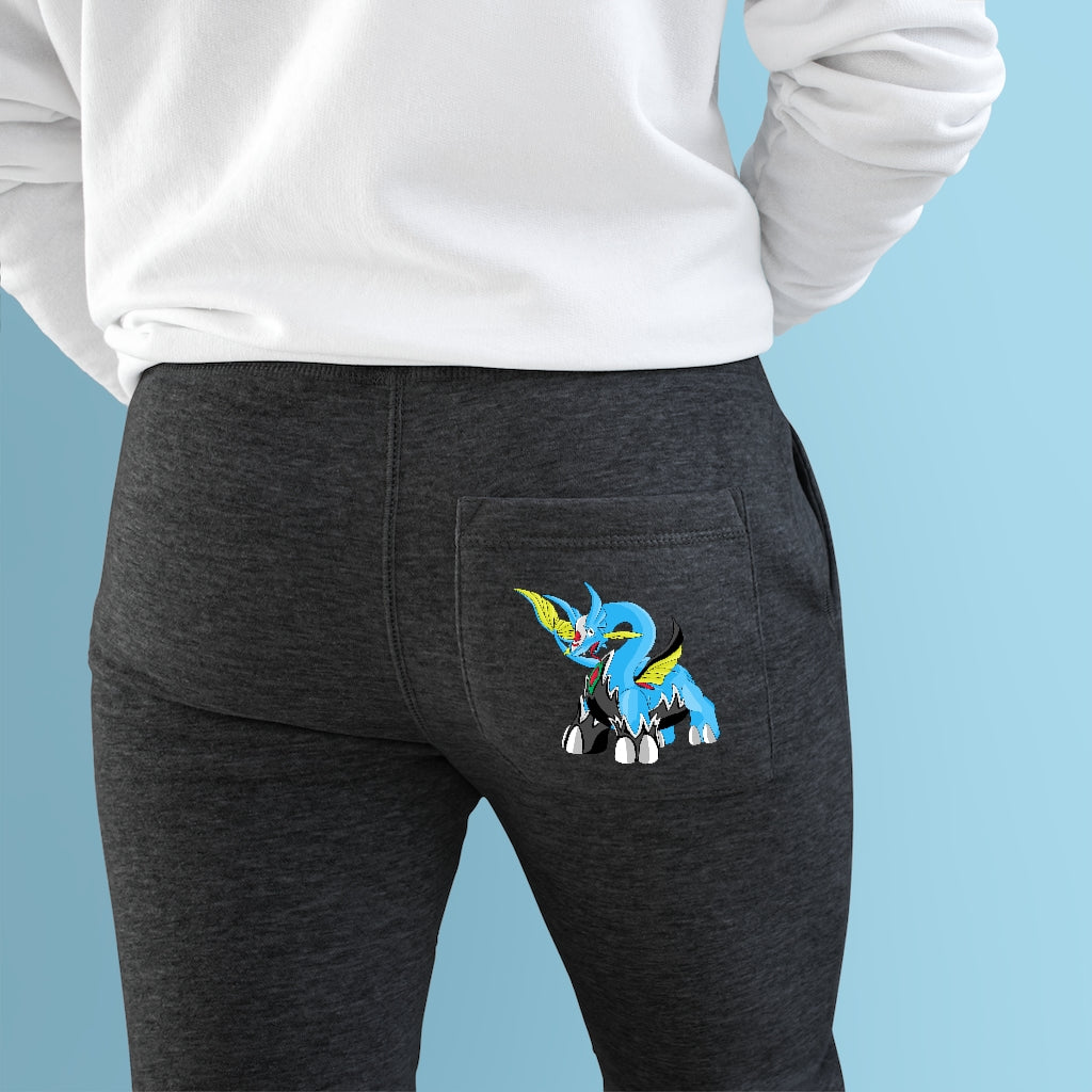 Dragigas Premium Fleece Joggers featuring customizable back pocket and side pockets, made from soft fleece fabric.