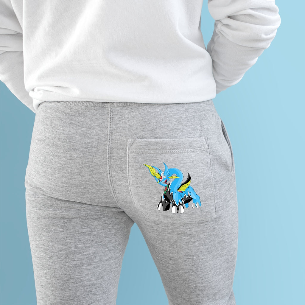 Dragigas Premium Fleece Joggers featuring customizable back pocket and side pockets, made from soft fleece fabric.