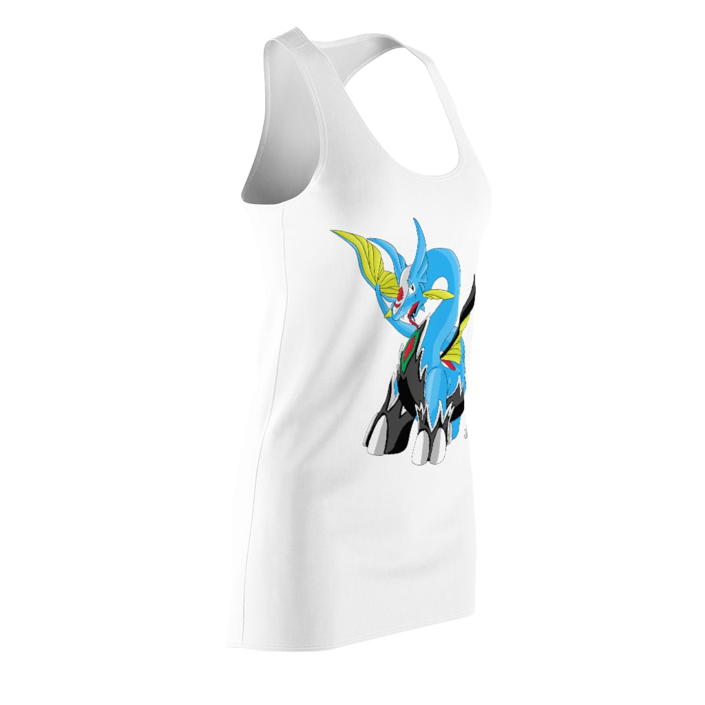 Dragigas Women's Cut & Sew Racerback Dress showcasing a stylish and comfortable design, perfect for casual and sporty occasions.