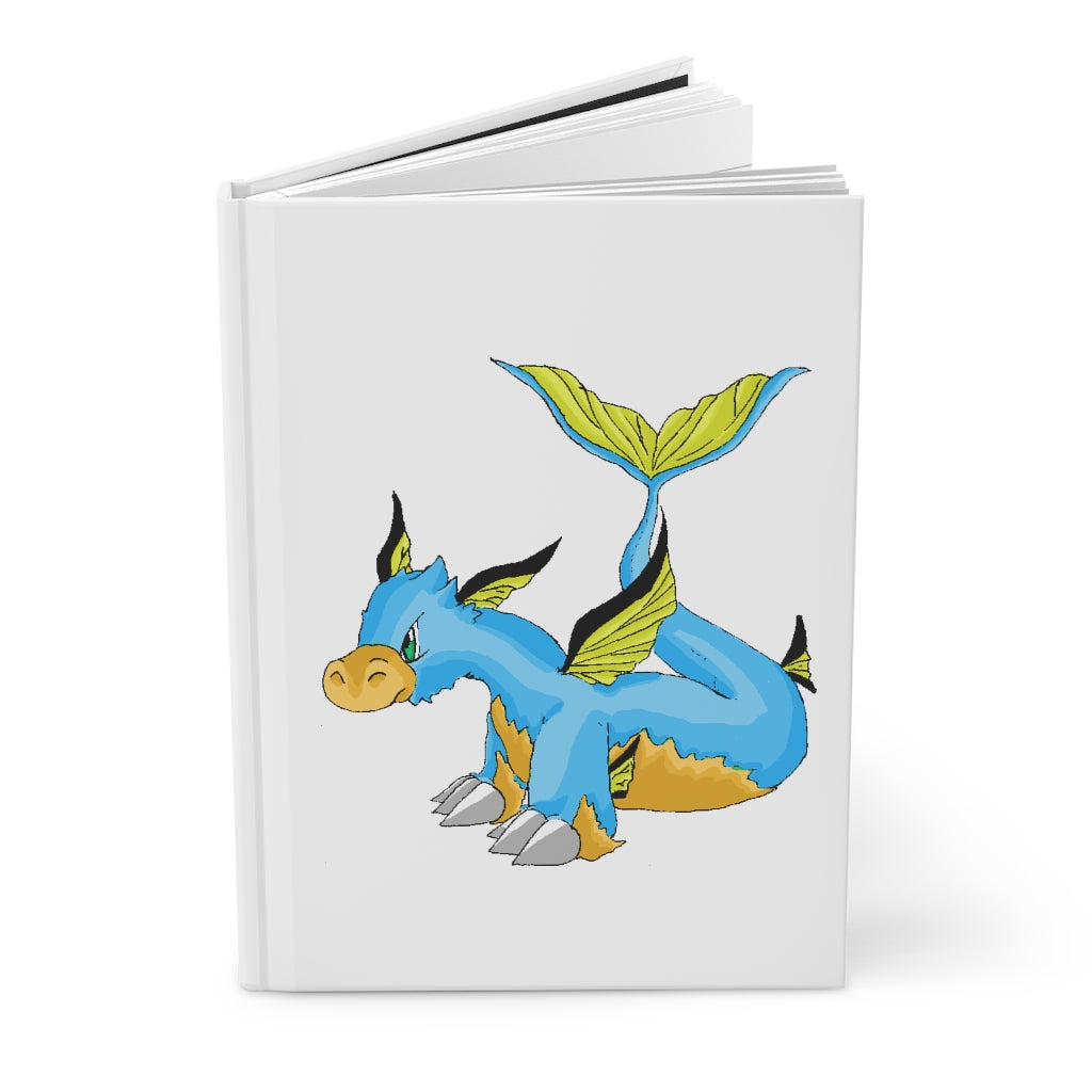 Drago Hardcover Journal Matte with customizable cover and lined pages, showcasing its elegant design and sturdy construction.