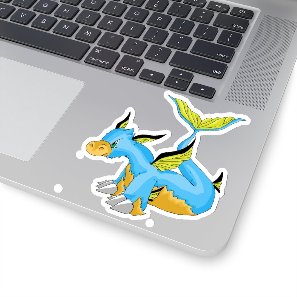 Drago Kiss-Cut Stickers showcasing various custom shapes and sizes on a white background.