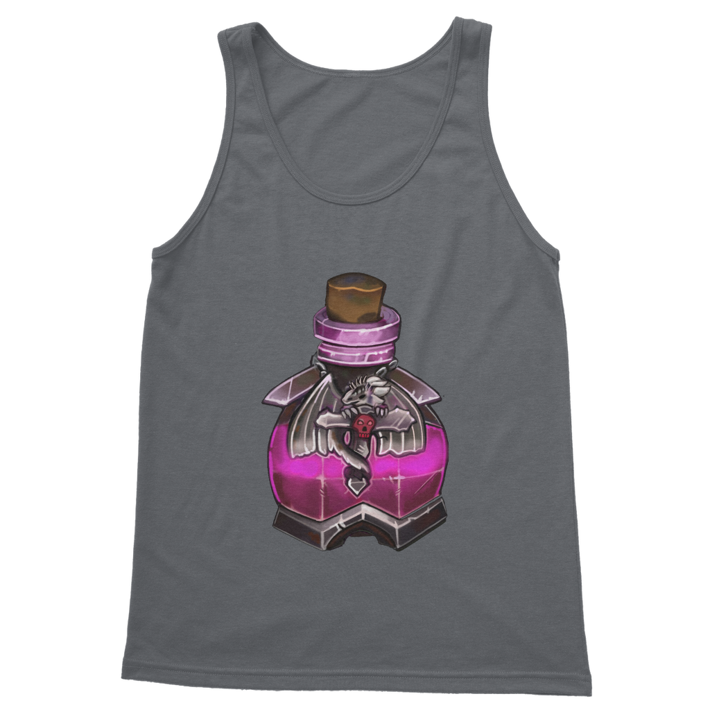 Dragon Potion Classic Adult Vest Top in various colors, showcasing its unisex design and high-quality fabric.