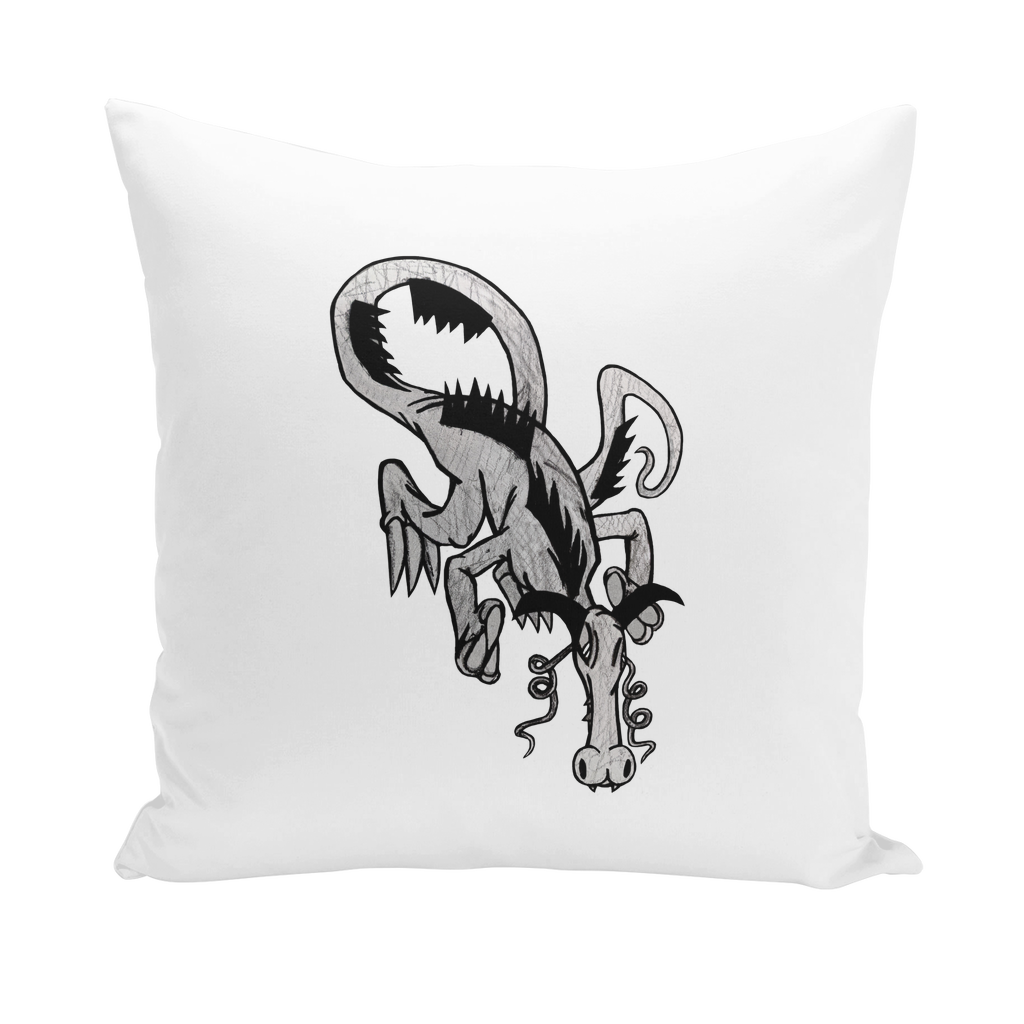 Dragon Throw Pillows featuring unique designs in various styles including linen, canvas, and suede, perfect for home decor.