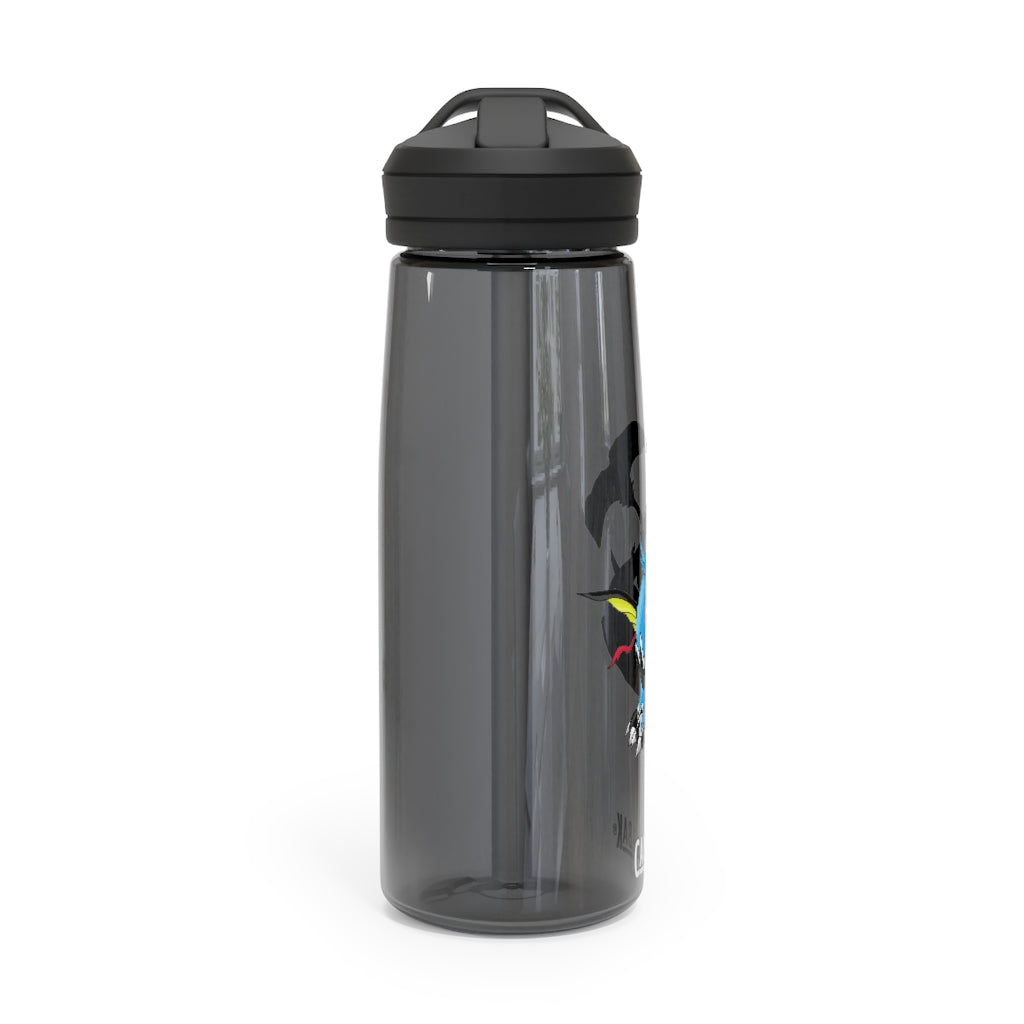 Dragonir CamelBak Eddy® Water Bottle in 20oz and 25oz sizes, showcasing its robust design and spill-proof biting valve.