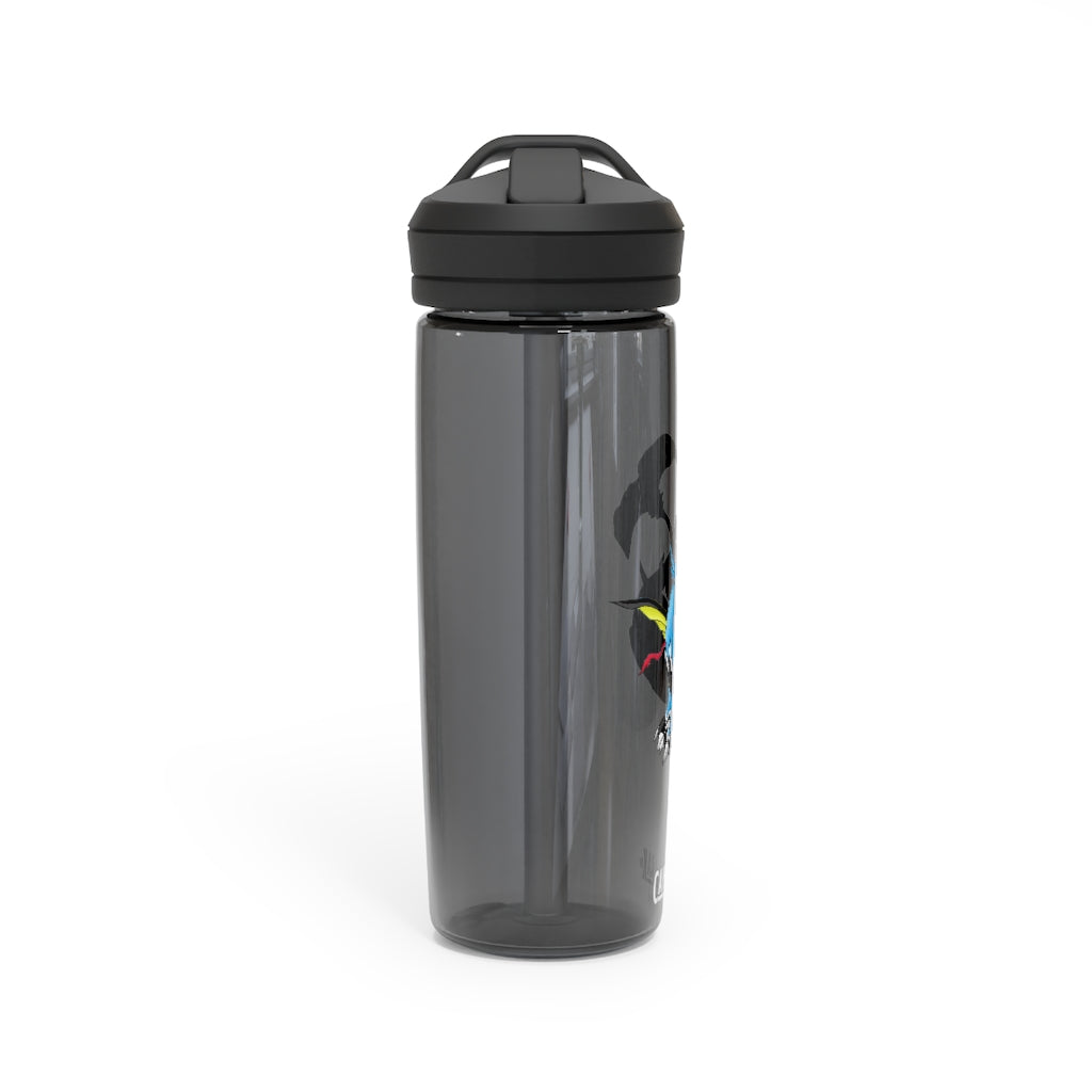 Dragonir CamelBak Eddy® Water Bottle in 20oz and 25oz sizes, showcasing its robust design and spill-proof biting valve.