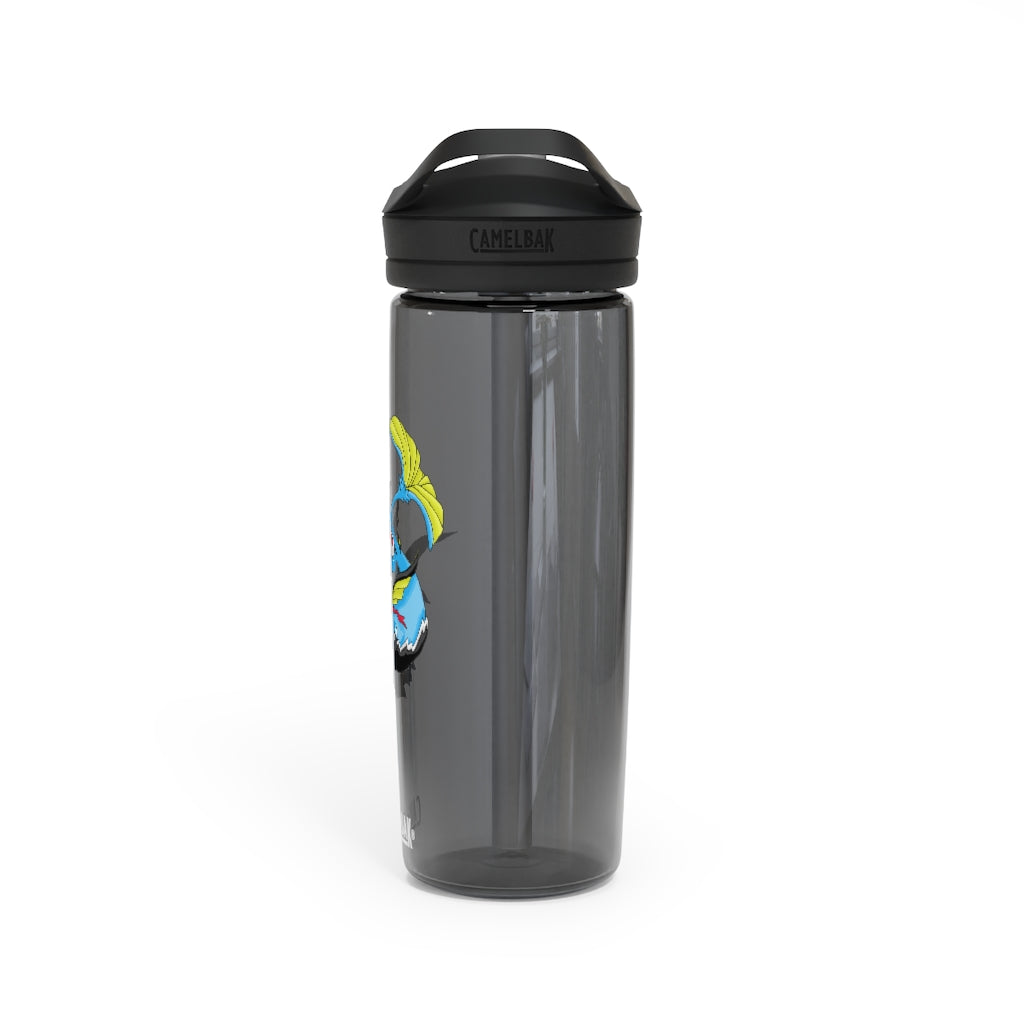 Dragonir CamelBak Eddy® Water Bottle in 20oz and 25oz sizes, showcasing its robust design and spill-proof biting valve.