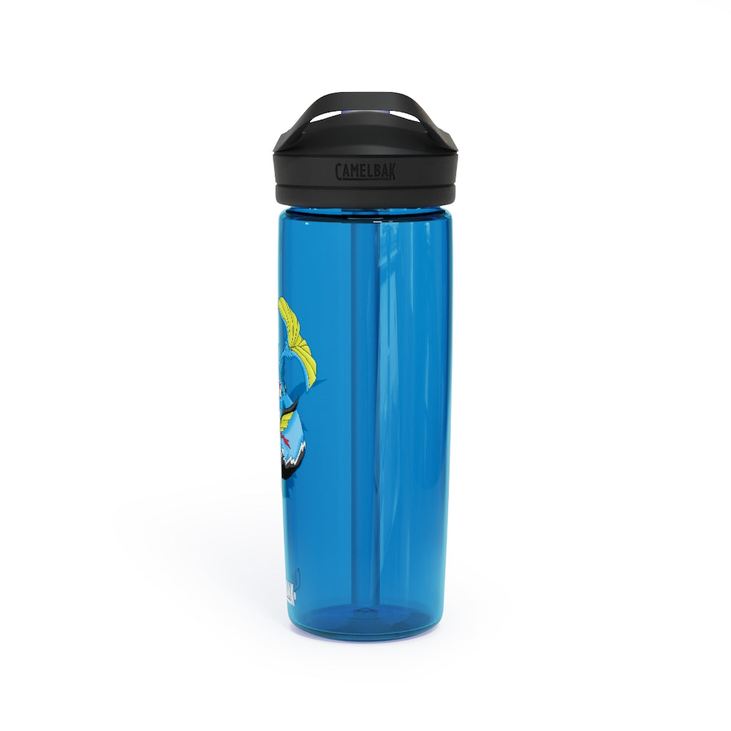 Dragonir CamelBak Eddy® Water Bottle in 20oz and 25oz sizes, showcasing its robust design and spill-proof biting valve.