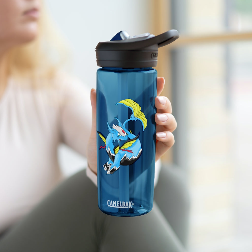 Dragonir CamelBak Eddy® Water Bottle in 20oz and 25oz sizes, showcasing its robust design and spill-proof biting valve.