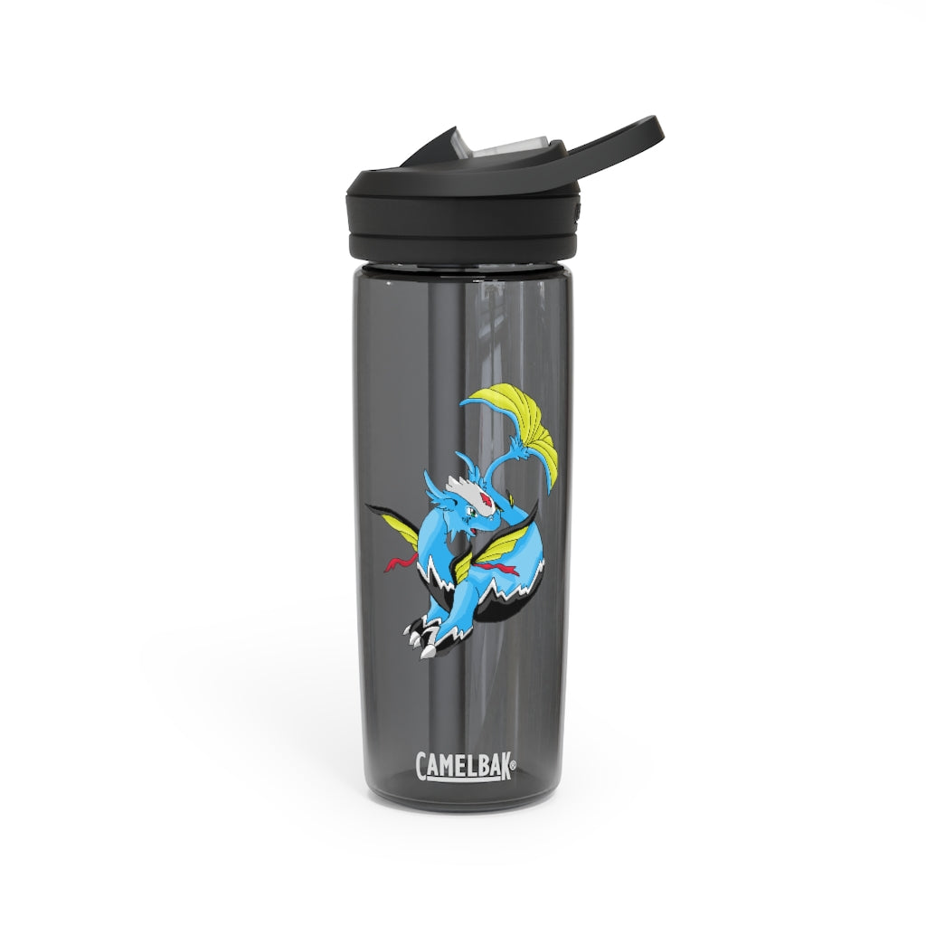 Dragonir CamelBak Eddy® Water Bottle in 20oz and 25oz sizes, showcasing its robust design and spill-proof biting valve.