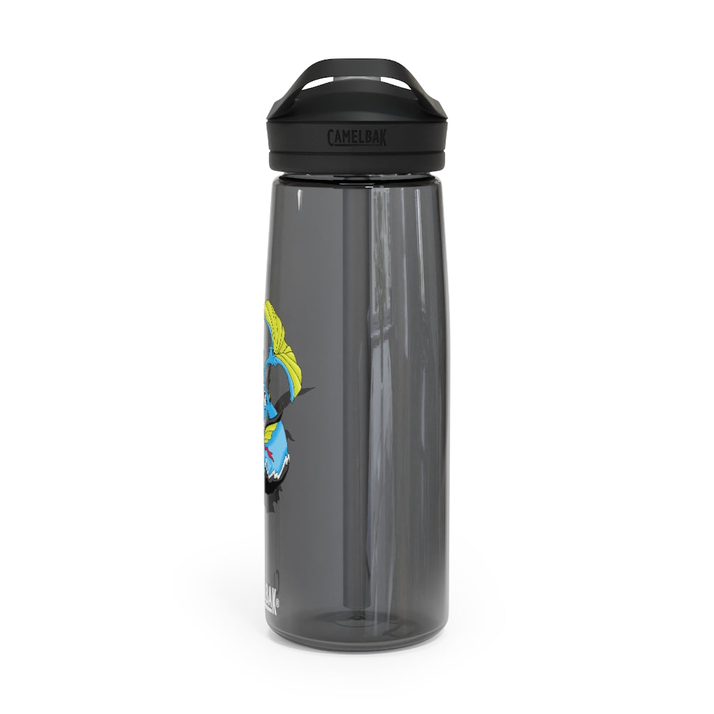 Dragonir CamelBak Eddy® Water Bottle in 20oz and 25oz sizes, showcasing its robust design and spill-proof biting valve.