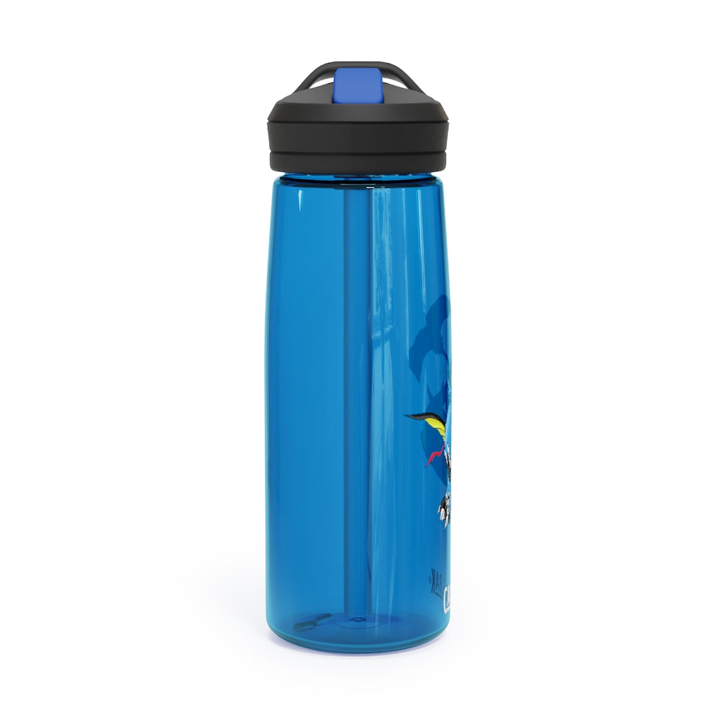 Dragonir CamelBak Eddy® Water Bottle in 20oz and 25oz sizes, showcasing its robust design and spill-proof biting valve.