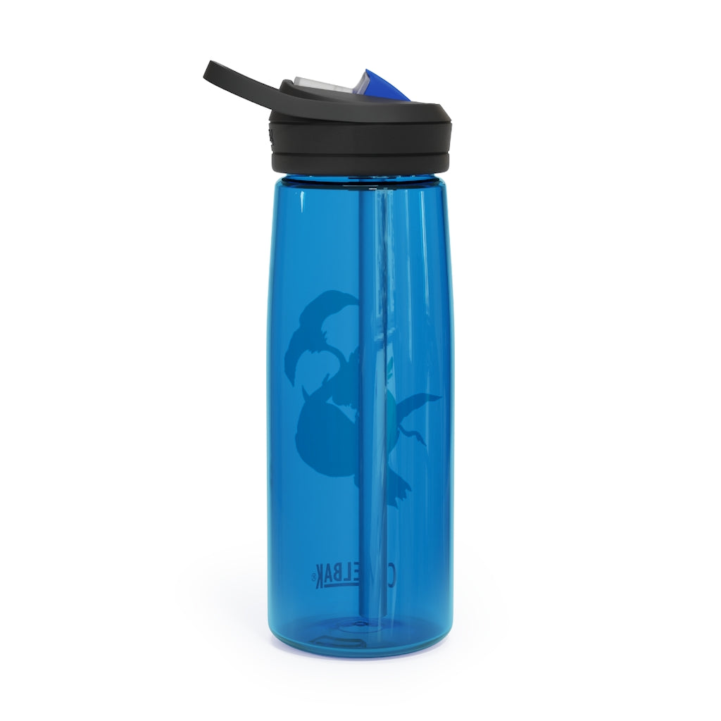 Dragonir CamelBak Eddy® Water Bottle in 20oz and 25oz sizes, showcasing its robust design and spill-proof biting valve.