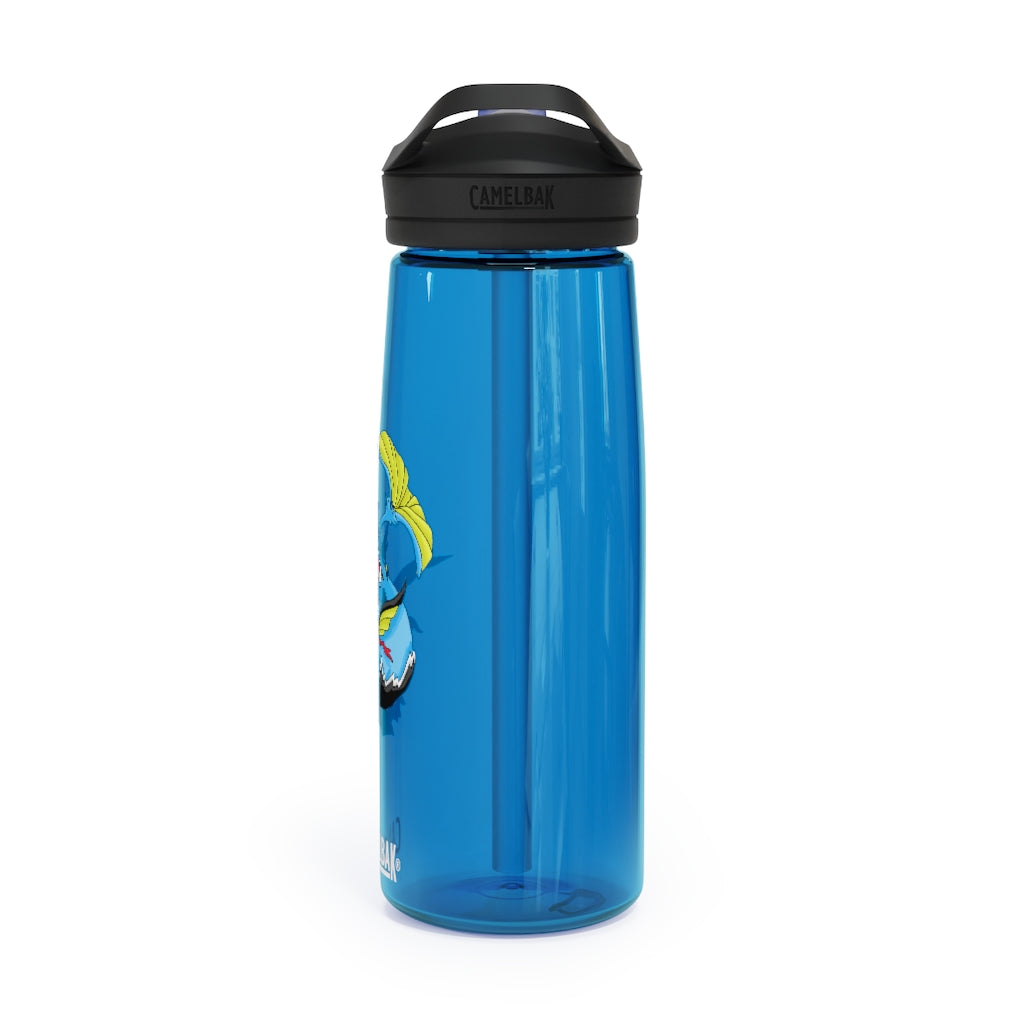 Dragonir CamelBak Eddy® Water Bottle in 20oz and 25oz sizes, showcasing its robust design and spill-proof biting valve.