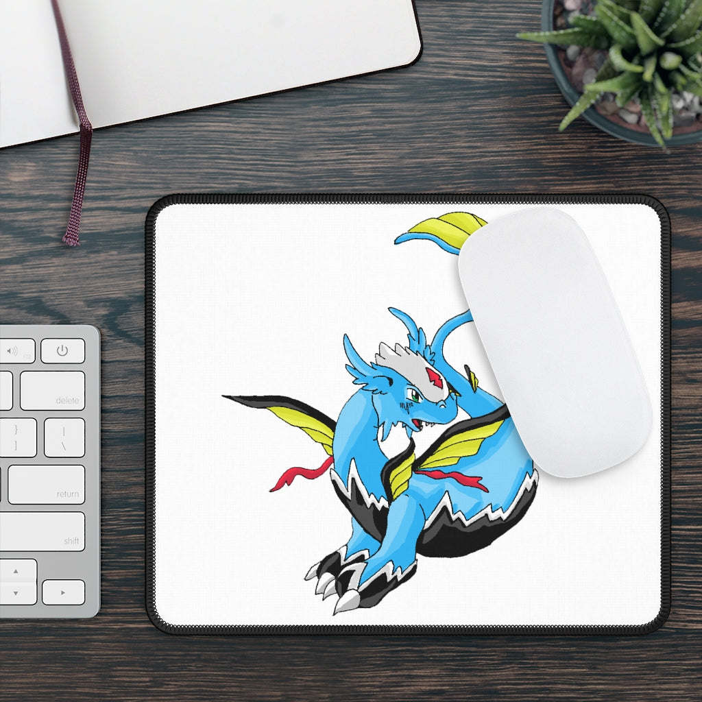 Dragonir Gaming Mouse Pad featuring vibrant custom designs and stitched edges for durability, measuring 9x7 inches.