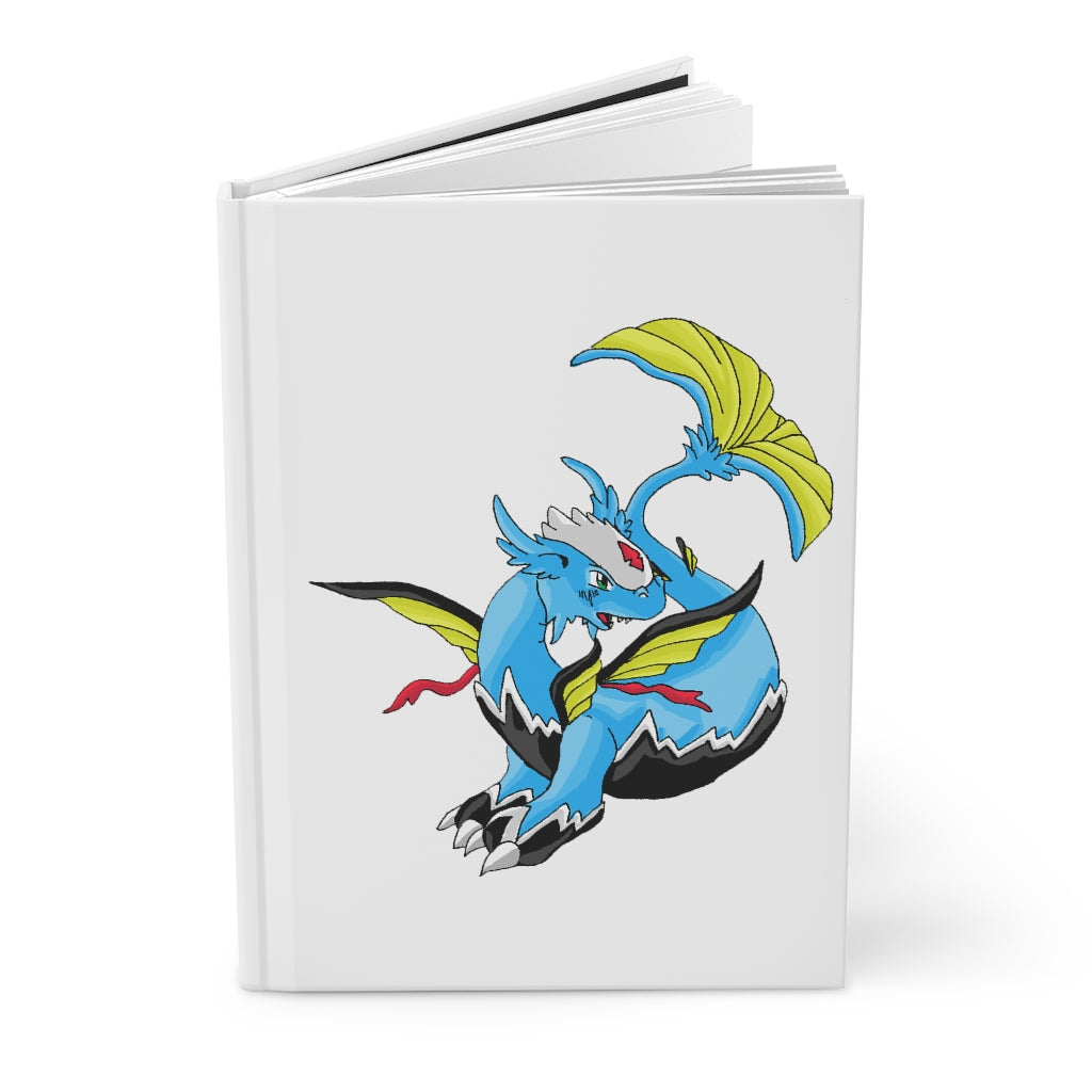 Dragonir Hardcover Journal Matte with customizable cover and lined pages, showcasing a sleek design.