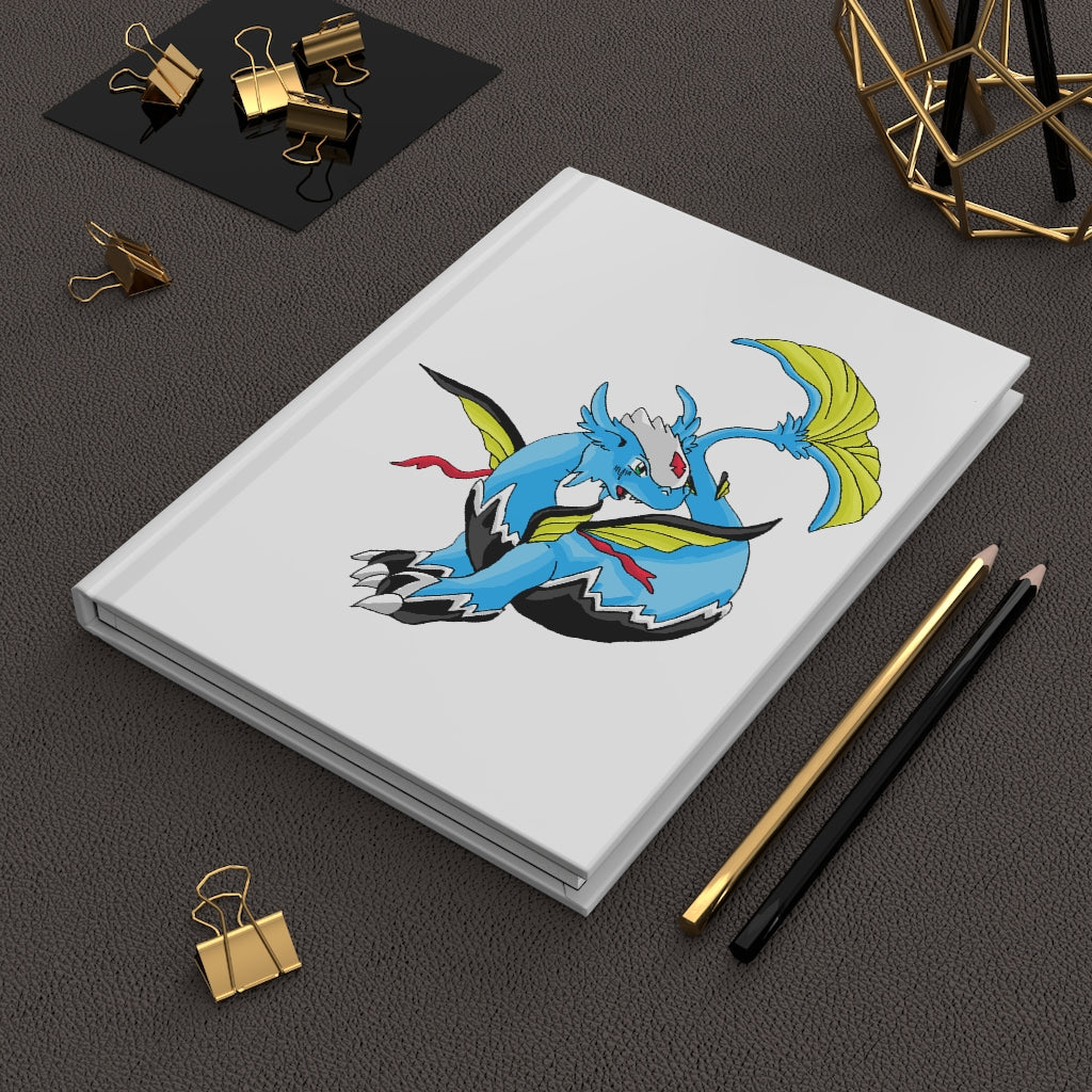 Dragonir Hardcover Journal Matte with customizable cover and lined pages, showcasing a sleek design.