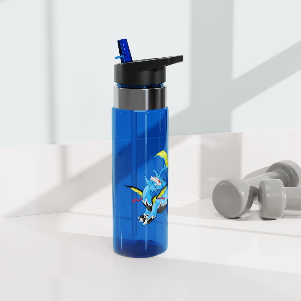 Dragonir Kensington Tritan™ Sport Bottle in vibrant colors with a carabiner hook, showcasing its 20oz capacity and spill-resistant lid.