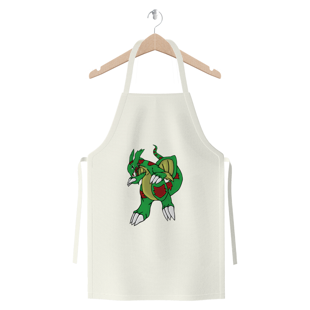 Draggor Premium Jersey Apron in various colors, showcasing heavyweight cotton twill fabric and self-fabric ties.