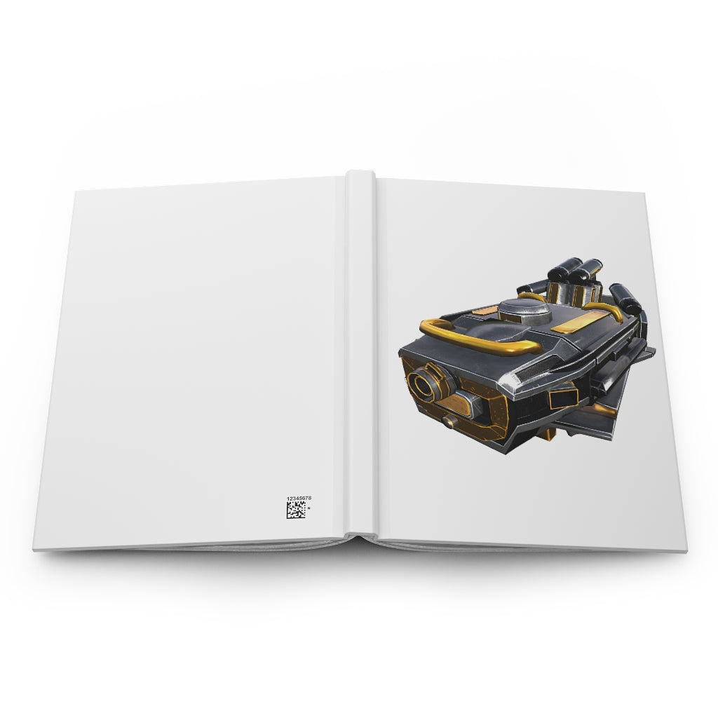 Drone Hardcover Journal Matte with customizable cover, 5.75x8 size, featuring lined pages and a durable matte finish.