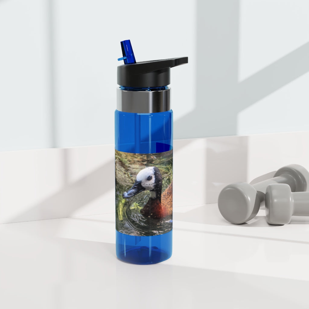 Duck Kensington Tritan™ Sport Bottle in vibrant colors with a carabiner hook, showcasing its spill-resistant lid and straw.