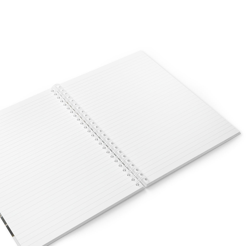 Duck Spiral Notebook with customizable covers and wide-ruled pages, featuring a semi-gloss laminated finish.