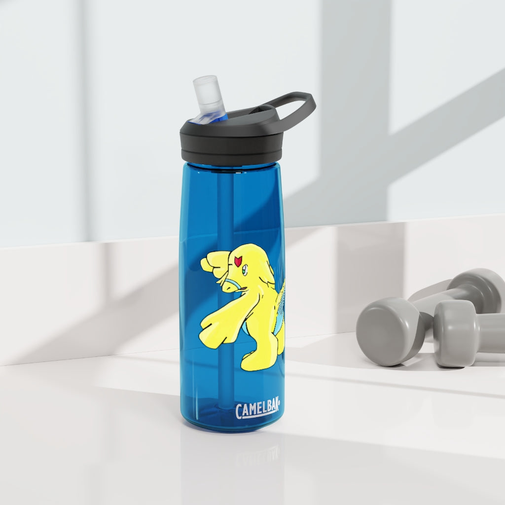 Ductil CamelBak Eddy® Water Bottle in 20oz and 25oz sizes, showcasing its robust design and spill-proof valve.