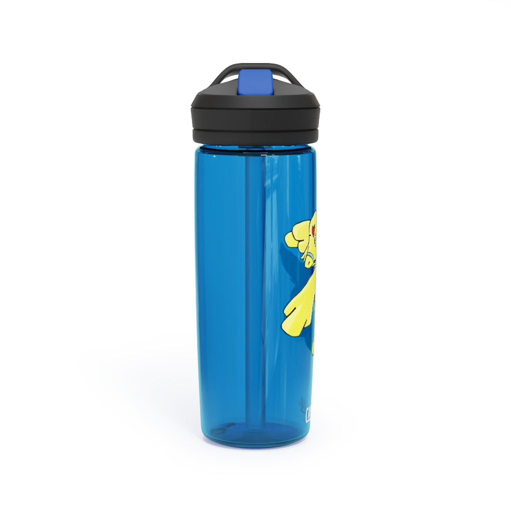 Ductil CamelBak Eddy® Water Bottle in 20oz and 25oz sizes, showcasing its robust design and spill-proof valve.