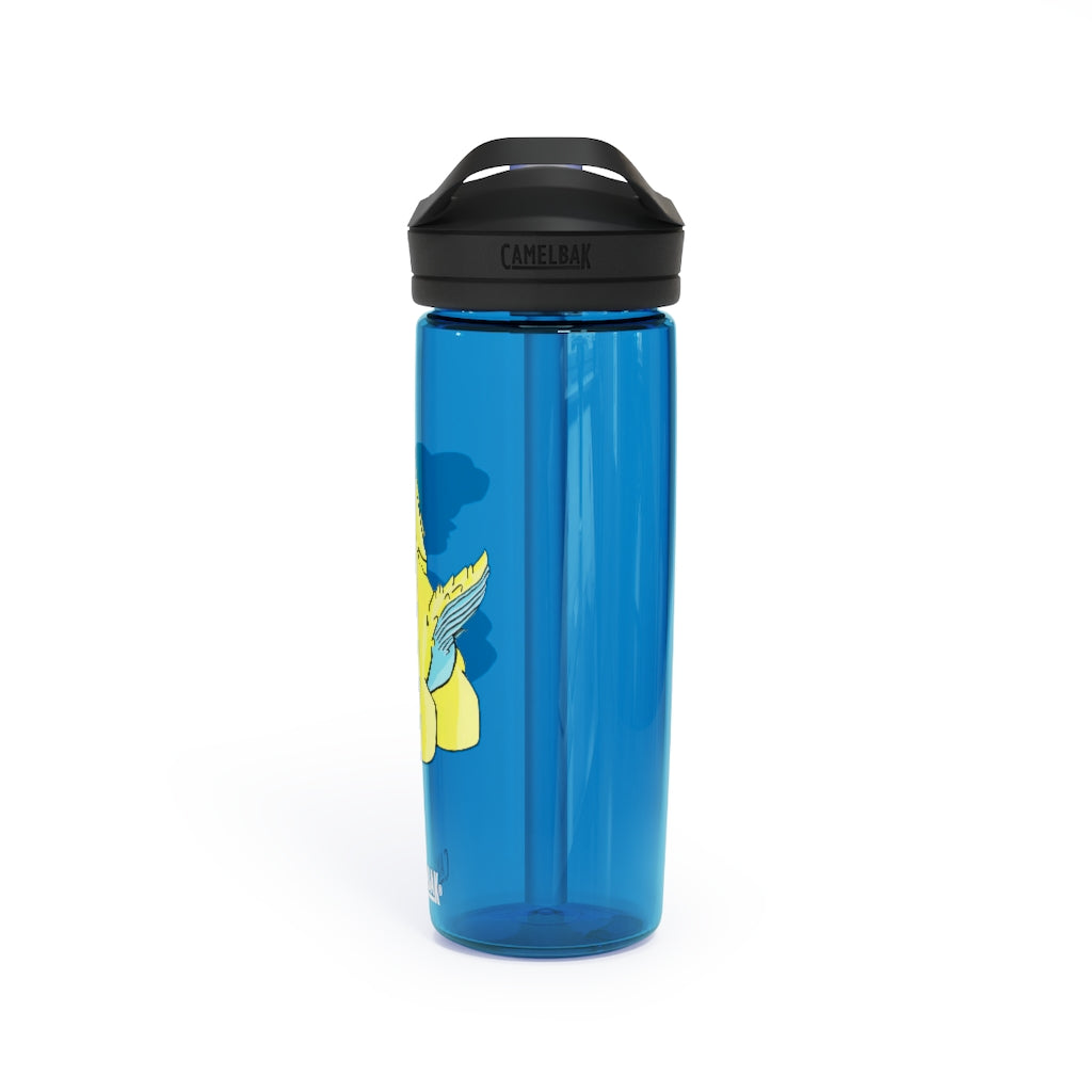 Ductil CamelBak Eddy® Water Bottle in 20oz and 25oz sizes, showcasing its robust design and spill-proof valve.