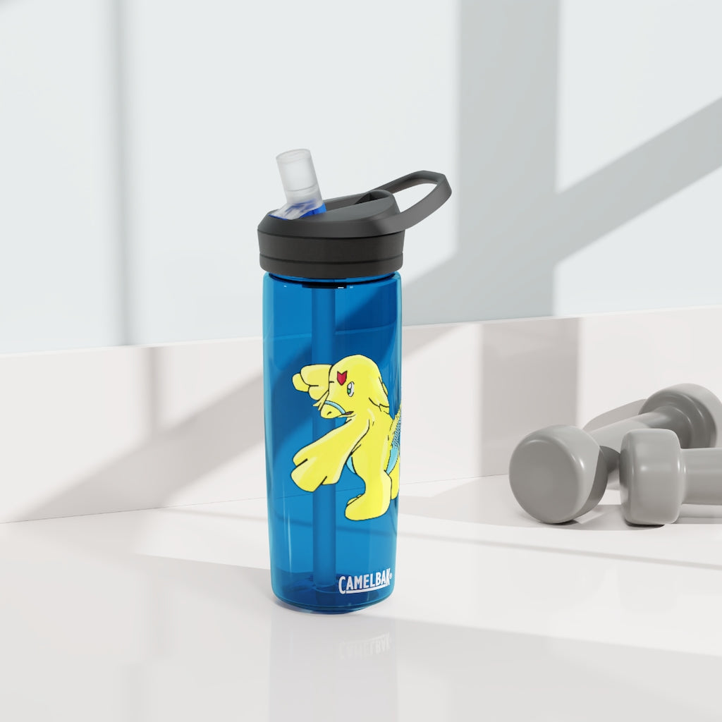 Ductil CamelBak Eddy® Water Bottle in 20oz and 25oz sizes, showcasing its robust design and spill-proof valve.