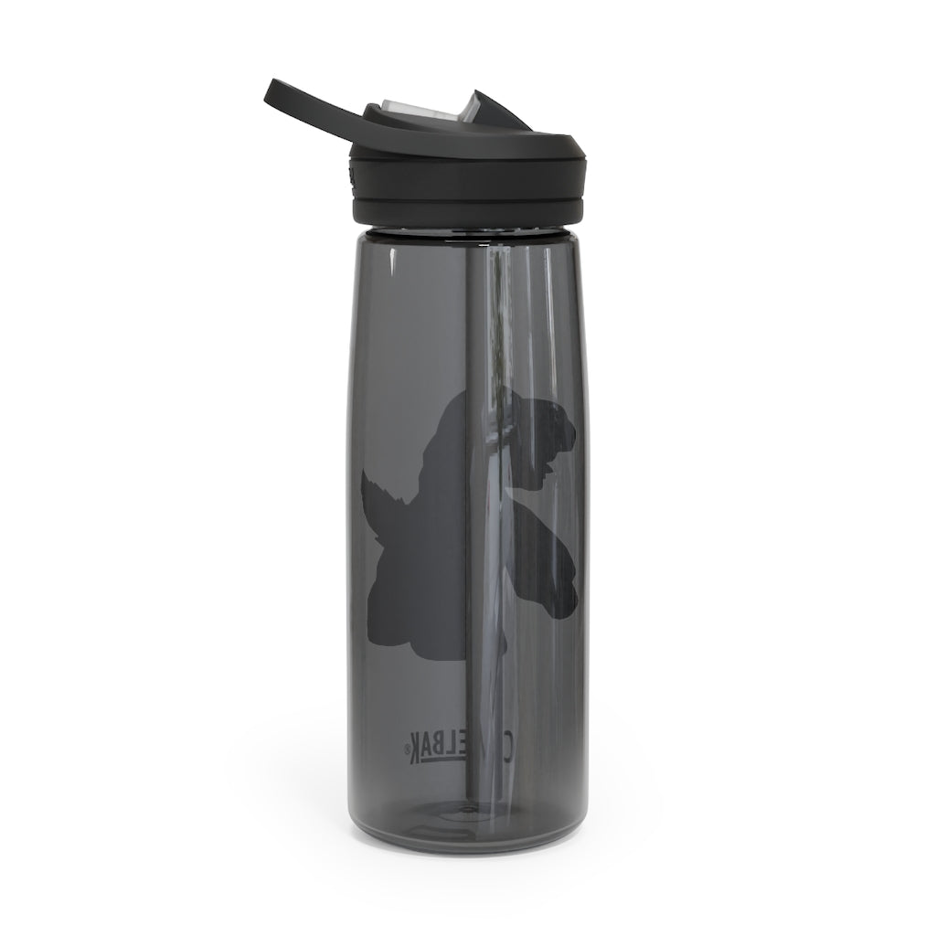 Ductil CamelBak Eddy® Water Bottle in 20oz and 25oz sizes, showcasing its robust design and spill-proof valve.