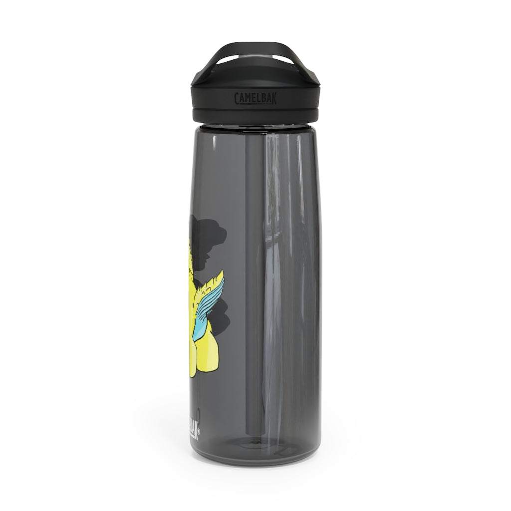 Ductil CamelBak Eddy® Water Bottle in 20oz and 25oz sizes, showcasing its robust design and spill-proof valve.