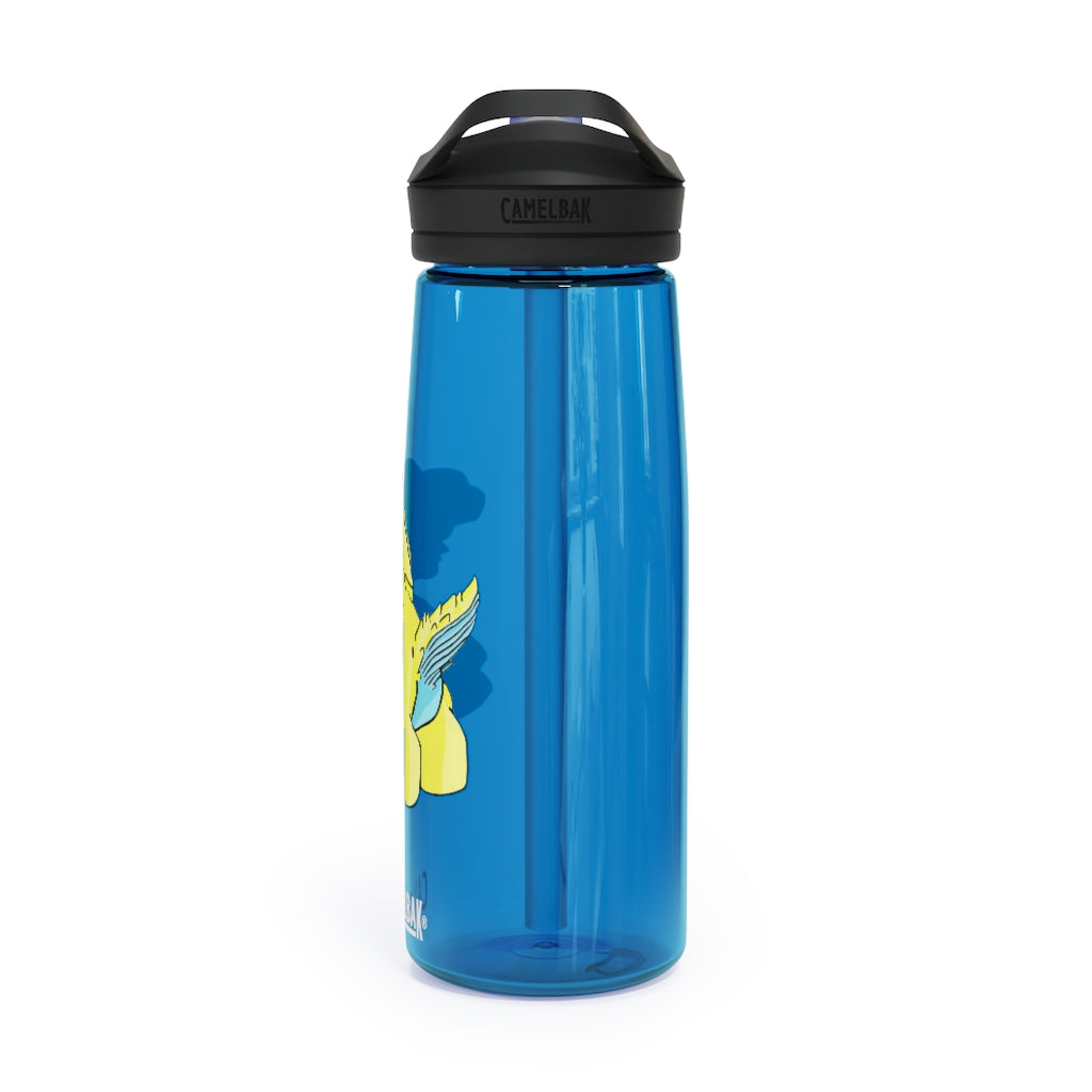 Ductil CamelBak Eddy® Water Bottle in 20oz and 25oz sizes, showcasing its robust design and spill-proof valve.