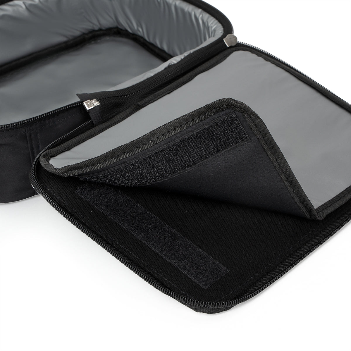 Ductil Lunch Bag featuring a black base and customizable white area, ideal for adults and kids.