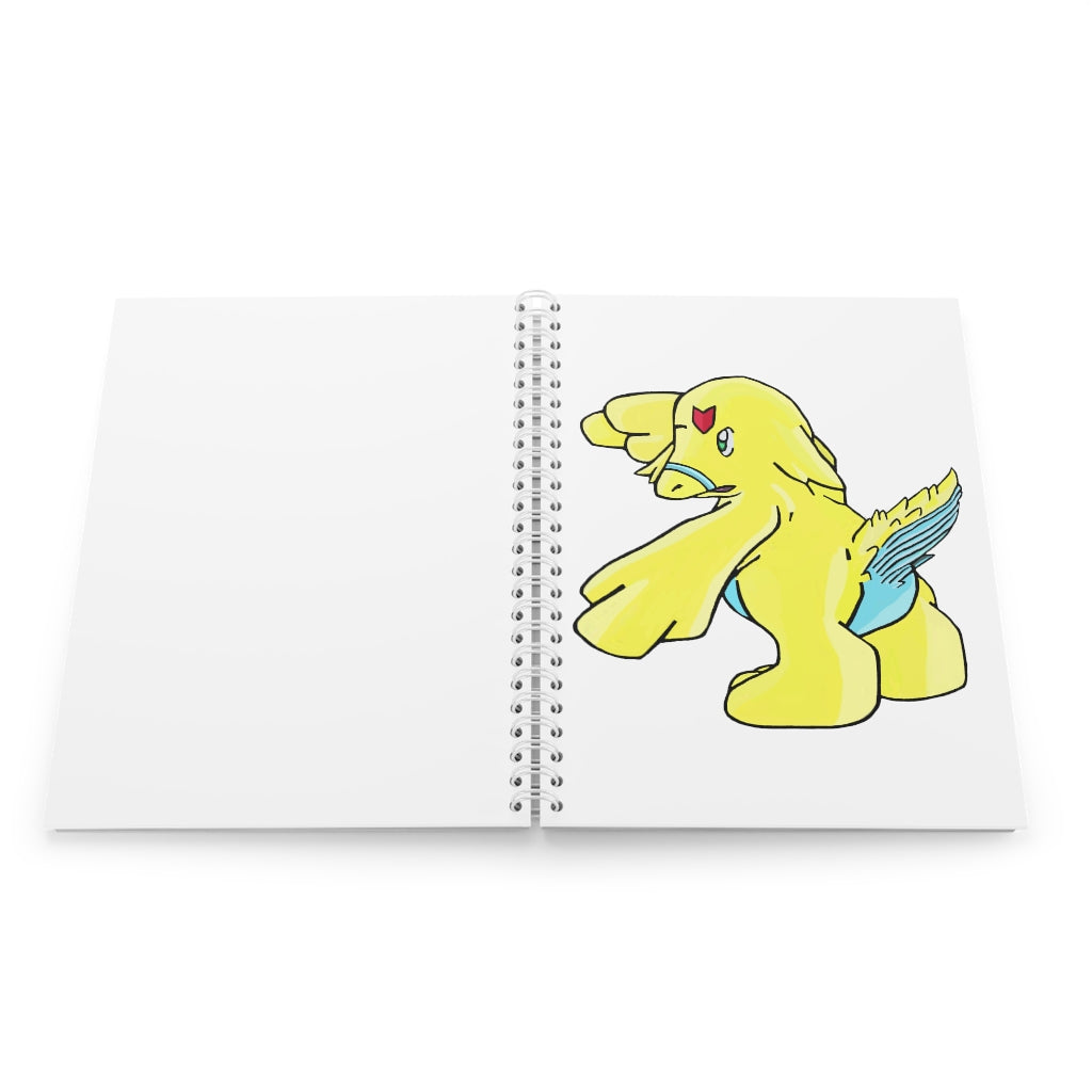 Ductil Spiral Notebook with customizable covers and wide-ruled pages, showcasing its semi-gloss laminated finish.