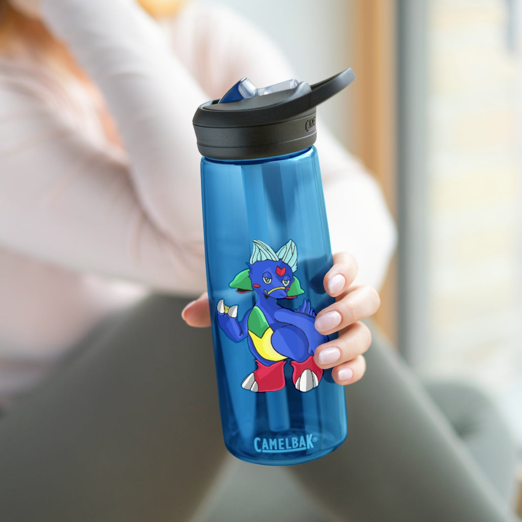 Duldi CamelBak Eddy® Water Bottle in 20oz and 25oz sizes, showcasing its durable Tritan™ material and spill-proof design.