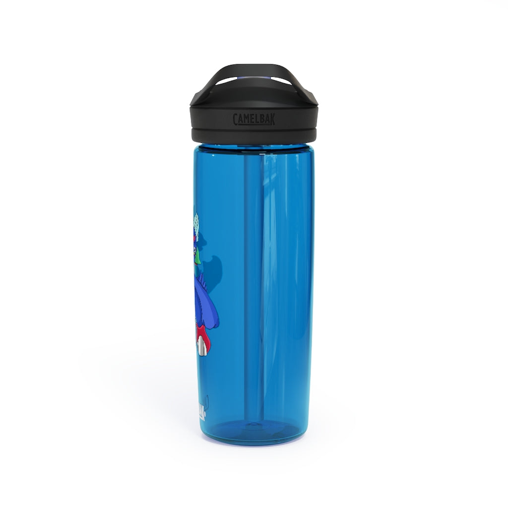 Duldi CamelBak Eddy® Water Bottle in 20oz and 25oz sizes, showcasing its durable Tritan™ material and spill-proof design.