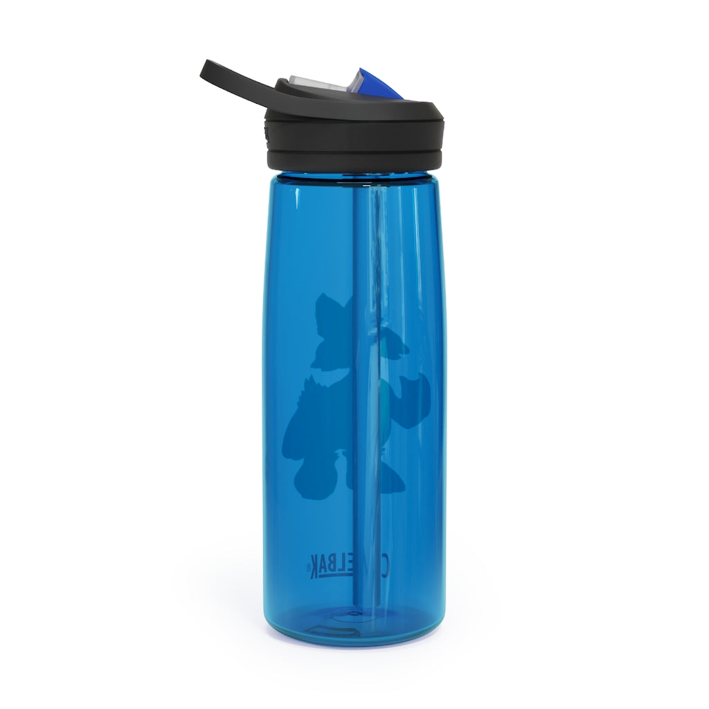 Duldi CamelBak Eddy® Water Bottle in 20oz and 25oz sizes, showcasing its durable Tritan™ material and spill-proof design.