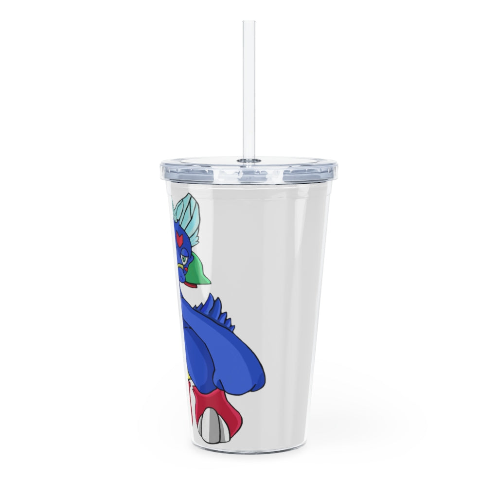 Duldi Plastic Tumbler with Straw in vibrant colors, showcasing its double wall insulation and customizable insert.