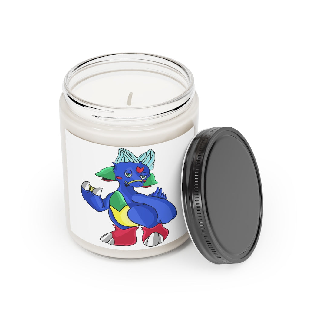 Duldi Scented Candle in a glass container, featuring a permanent label, available in Cinnamon Stick and Vanilla scents.