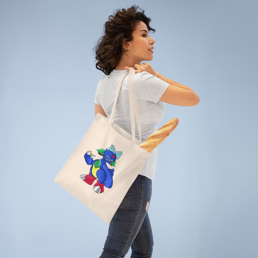 Duldi Tote Bag made of 100% cotton with long handles and cross stitching, available in multiple colors.